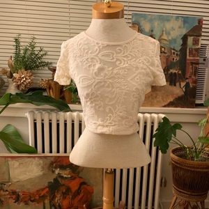 Lace crop top